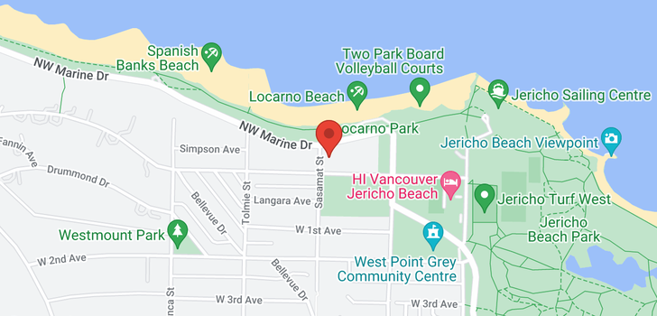 map of 4492 NW MARINE DRIVE